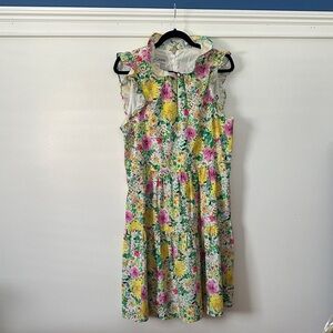 Sara Campbell Floral Dress - Yellow, Pink, Green 👗
